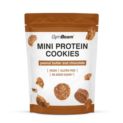 Mini Protein Cookies - GymBeam, arašidové maslo čokoláda, 100 g