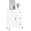 vidaXL Komoda lesklá biela 69,5x34x90 cm spracované drevo