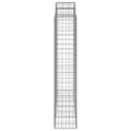 vidaXL Oblúkové gabiónové koše 15 ks 200x50x200/220cm pozinkov. železo