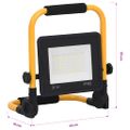 vidaXL LED reflektor s rukoväťou 50 W studené biele svetlo