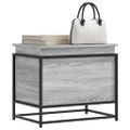 vidaXL Úložný box s vekom sivá sonoma 60x40x51,5 cm kompozitné drevo