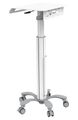 Neomounts  MED-M050 / Mobile Laptop Cart / Creme Stojan, pojízdný, pro notebooky, úhloprícka 10"-18", nosnost 8kg, výška 80-105cm, hliník, bílý