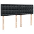 vidaXL Boxspring posteľ s matracom čierna 140x200 cm umelá koža
