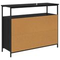 vidaXL Servírovacia skriňa Čierny dub 100 x 35 x 80 cm