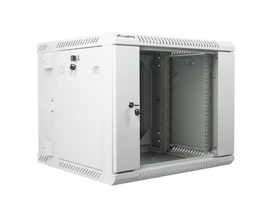 Lanberg racková skriňa 19'' dvojdielna nástenná 9u/600x600 (flat pack) šedá
