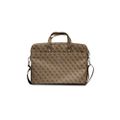Kabelka Guess na notebook GUCB15P4TW 15 / 16" hnedá Saffiano Hot Stamp