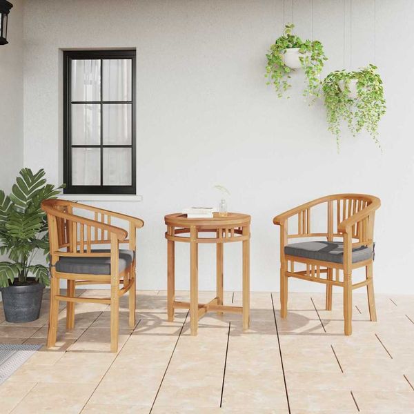 vidaXL Stolička 2 pcs Hnedá 63 x 58 x 89 cm Husté teakové drevo