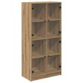 vidaXL Highboard Remeselný dub 68 x 37 x 142 cm Kompozitné drevo
