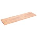 vidaXL Stolová doska svetlohnedá 200x60x(2-4)cm ošetrený masív hrany