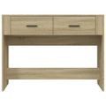 vidaXL Konzolový stolík dub sonoma 100x39x75 cm spracované drevo