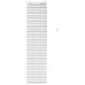 vidaXL Žalúzia Biela 40 x 160 cm 35 mm Masívne Paulownia drevo