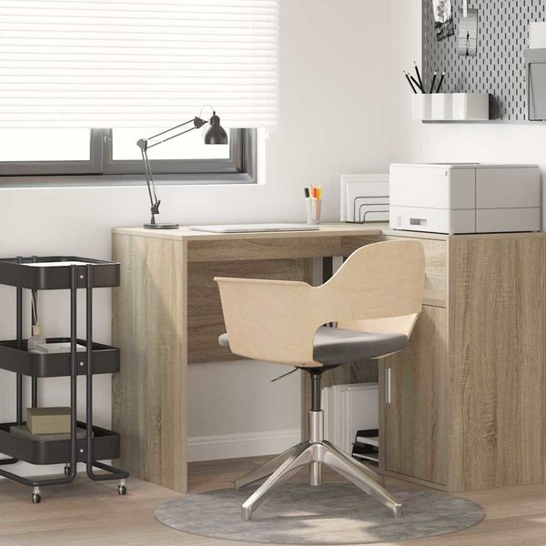 vidaXL Stôl s poličkou Sonoma dub 102 x 50 x 75 cm Kompozitné drevo