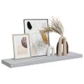 vidaXL Plávajúca nástenná polica betónovo-sivá 90x23,5x3,8 cm MDF