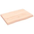 vidaXL Stolová doska 60x40x(2-4) cm neošetrený dubový masív