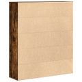 vidaXL Knižnica dymový dub 89x24x101,5 cm kompozitné drevo
