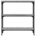 vidaXL Konzolový stolík sivý sonoma 75x22,5x75 cm kompozitné drevo