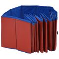 vidaXL Skladací bazén pre psov červená 120x30 cm PVC