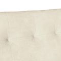 vidaXL Chesterfield lavica Krémová 112 x 65,5 x 75 cm Zamat