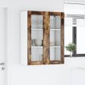 vidaXL Závesná skrinka Dymová dub 80 x 31 x 100 cm Kompozitné drevo
