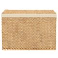 vidaXL Kôš na bielizeň s 3 priehradkami 75x42,5x52 cm vodný hyacint