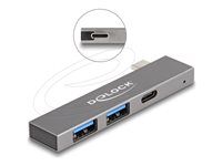 3 Port Slim USB Hub with USB Type-C to 1