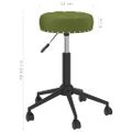 3085572 vidaXL Swivel Massage Stool Light Green Velvet (333050)