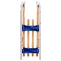 vidaXL Skladacie snehové sánky s operadlom, drevo 119 cm