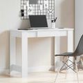 VidaXL Stôl Biely 100x45x75 cm Konštruktérske drevo