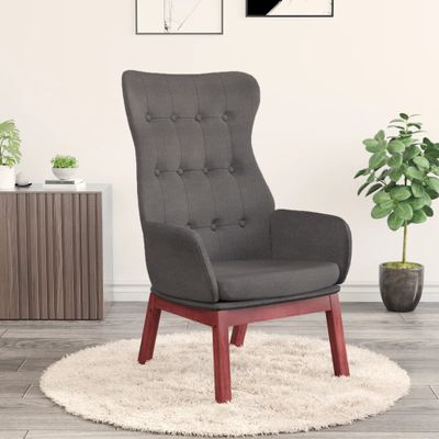 vidaXL Relaxačné kreslo tmavosivé látkové