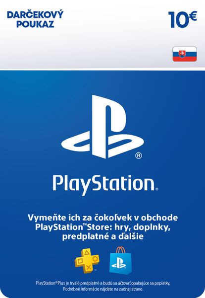 ESD SK - PS Store el. peňaženka - 10 EUR