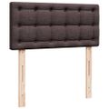 vidaXL Boxspring posteľ s matracom tmavohnedá 100x200 cm látka