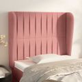vidaXL Čelo postele so záhybmi čierne 83x23x118/128 cm zamat