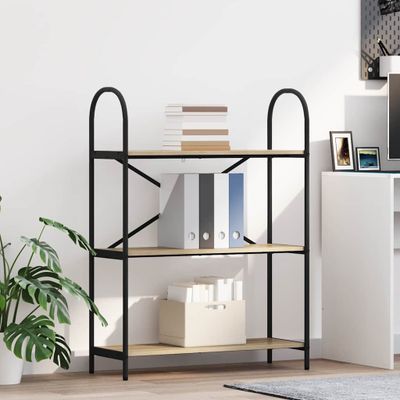 vidaXL Regál na knihy Sonoma dub 80 x 30 x 109 cm Kompozitné drevo
