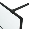 vidaXL Sprchová zástena čierna 90x195 cm matné ESG sklo