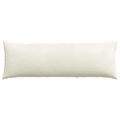 vidaXL Vankúše na pohovku 2 pcs Krémová 120 x 40 cm Kordúrová tkanina