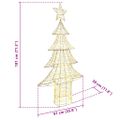 vidaXL Vianočný stromček 240 LED Teplá biela 181 cm PET