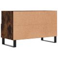 vidaXL TV skrinka dymový dub 80x36x50 cm spracované drevo