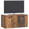 vidaXL Nástenná TV skrinka Nástenný Staré drevo 59,5 x 31 x 30 cm