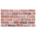 vidaXL Nástenné panely 10 ks 100 x 50 cm Červená EPS pena