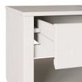 vidaXL Konferenčný stolík so zásuvkou Drammen Biela 99 x 55 x 45 cm