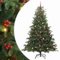 vidaXL Umelý vianočný stromček Zelená 240 cm PVC, kov a plast