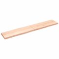 vidaXL Stolová doska 220x40x(2-6) cm, neošetrený masív, živé hrany