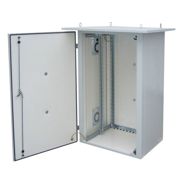 Rozvádzač termoizolovaný LC-07 15U 700x400 RAL7035 s vent. ľavá bočnica LC-07-15U-74-25002-0L-G