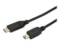 6 ft / 2m - M/M - USB 2.0 - Mini USB Cord - USB C to Mini B Cable - USB Type C to Mini USB (USB2CMB2M) - USB kábel - USB-C (M) do mini-USB typ B (M) - Thunderbolt 3 / USB 2.0 - 2 m - čierna