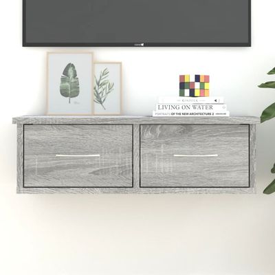 vidaXL Nástenná skrinka sivý dub sonoma 60x26x18,5 cm spracované drevo