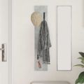 vidaXL Vešiak na stenu Nástenná montáž Betónová šedá 20 x 1,5 x 100 cm