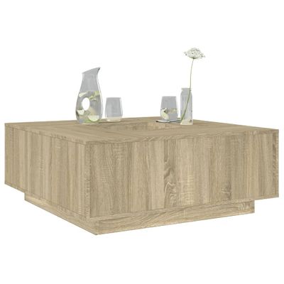 vidaXL Konferenčný stolík dub sonoma 100x100x40 cm kompozitné drevo