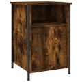vidaXL Nočné stolíky 2 ks dymový dub 40x42x60 cm kompozitné drevo