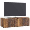 vidaXL Nástenná TV skrinka 98 x 41 x 30 cm Staré drevo