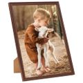 vidaXL Fotorámiky na stôl, koláž 5 ks, hnedé 20x25 cm, MDF